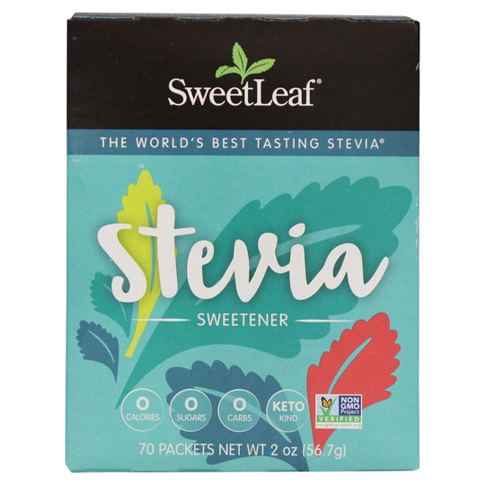 SweetLeaf - 100 Natural Stevia Sweetener - 70 x 1g Packets