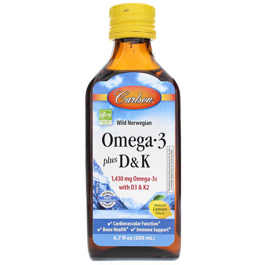 Carlson Labs Omega-3 plus D & K 6.7 Oz