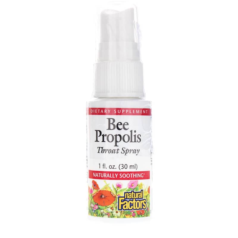 Natural Factors Bee Propolis Throat Spray 1 Oz