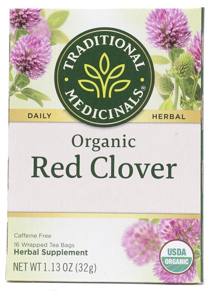 Traditional Medicinals - Organic Red Clover Herbal Tea - 16 Tea Bags