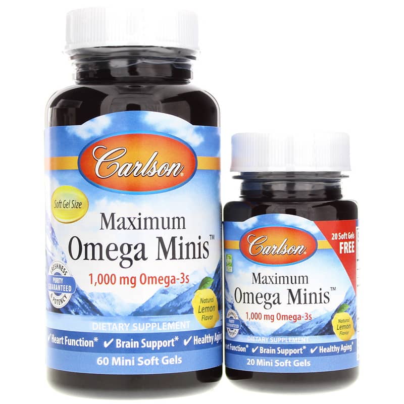 Carlson Labs Maximum Omega Minis 80 Softgels