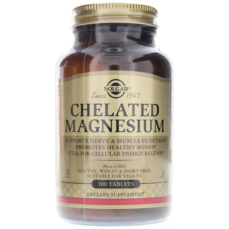 Solgar Chelated Magnesium 400 Mg 100 Tablets