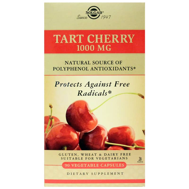 Solgar Tart Cherry 1000 Mg 90 Veg Capsules