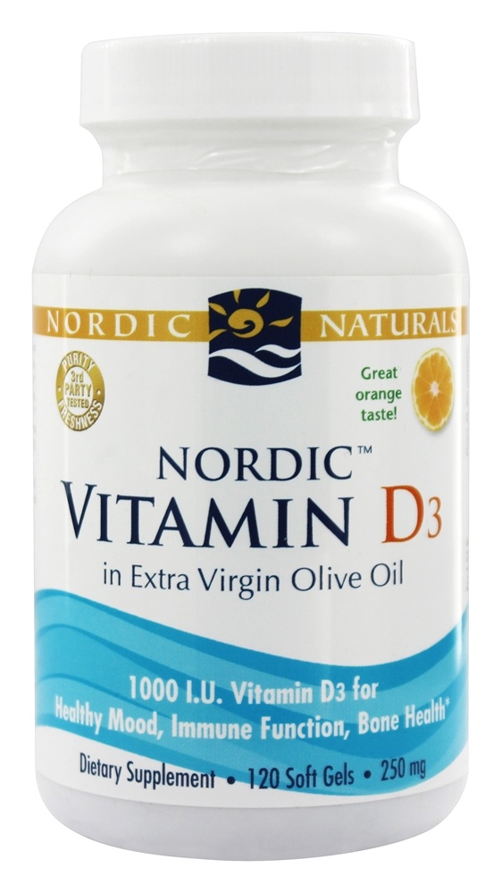 Nordic Naturals - Vitamin D3 Orange 1000 IU - 120 Softgels