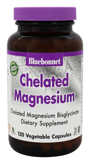 Bluebonnet Nutrition - Chelated Magnesium - 120 Vegetable Capsule(s)