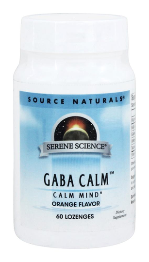Source Naturals - GABA Calm Sublingual Orange Flavored - 60 Tablets