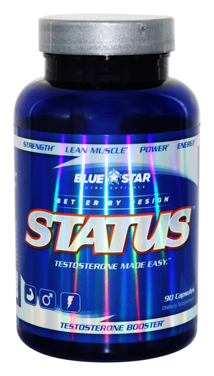 Blue Star Nutraceuticals - Status Testosterone Booster - 90 Capsules Status Pharmaceutical Grade Test Booster