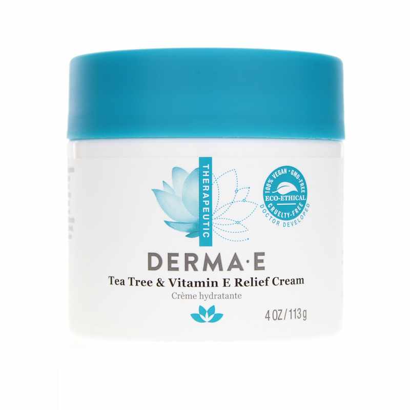 Derma E Tea Tree & Vitamin E Relief Cream 4 Oz