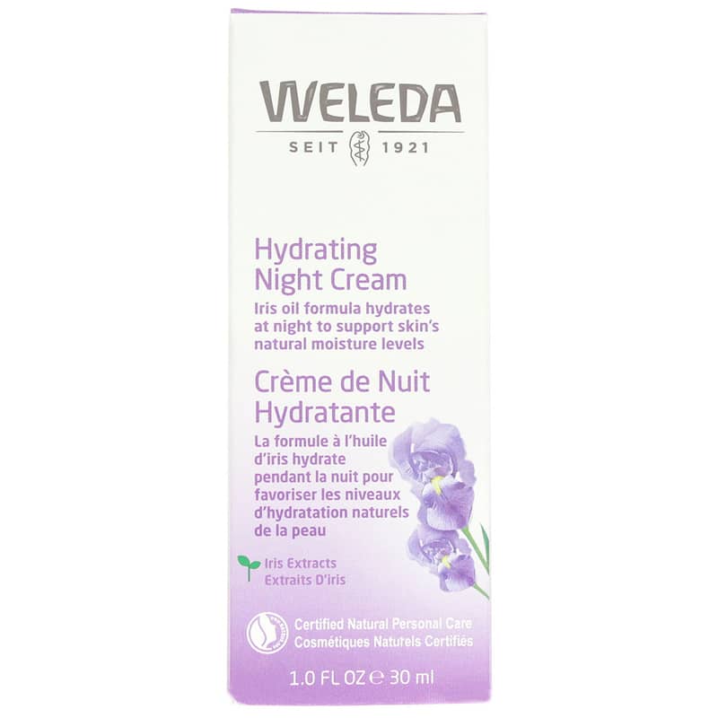 Weleda Hydrating Night Cream Iris Extract + Cocoa Butter 1 Oz