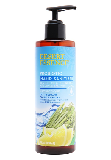 Desert Essence - Probiotic Hand Sanitizer Tea Tree Oil & Lemongrass - 8 fl. oz.