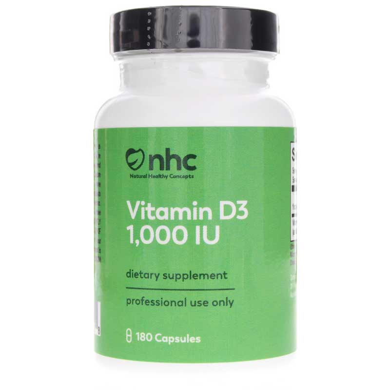 Natural Healthy Concepts Vitamin D3 1,000 IU 180 Capsules