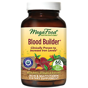 Blood Builder with Whole Food Iron & Organic Beet Root (60 Tablets)
