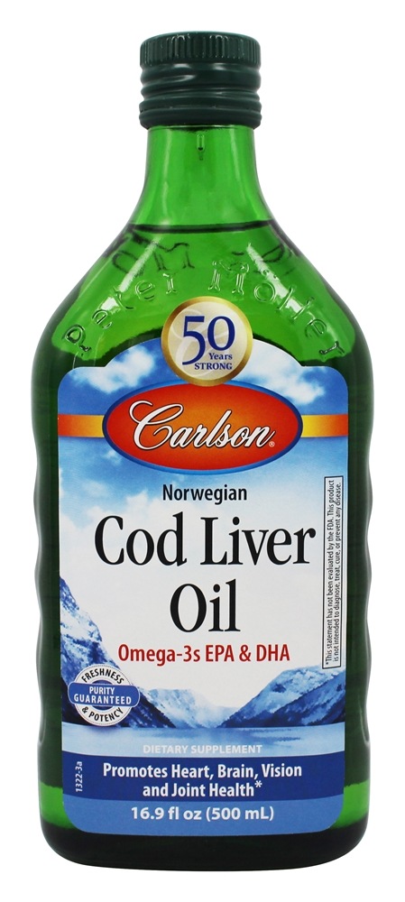 Carlson Labs - Norwegian Cod Liver Oil Regular Flavor - 16.9 fl. oz.