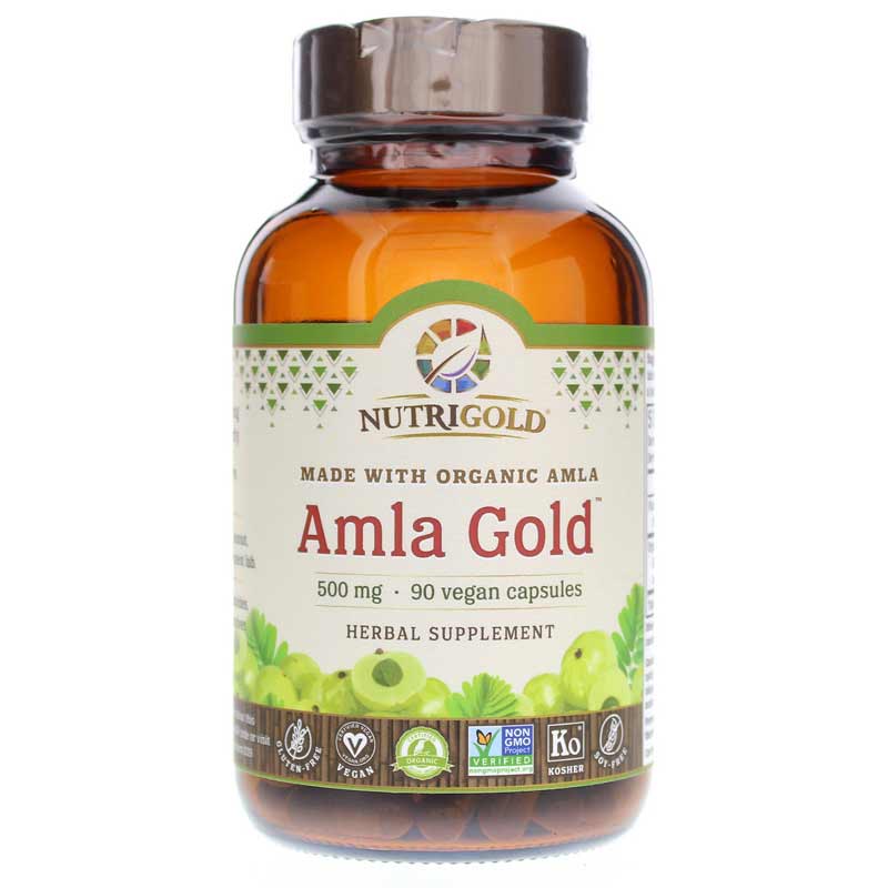 NutriGold Amla Gold 500 Mg 90 Vegan Capsules