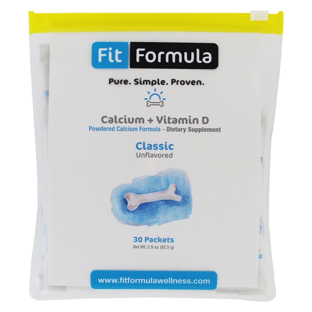 Fit Formula - Calcium and Vitamin D Powdered Formula Classic Unflavored - 30 Packet(s)