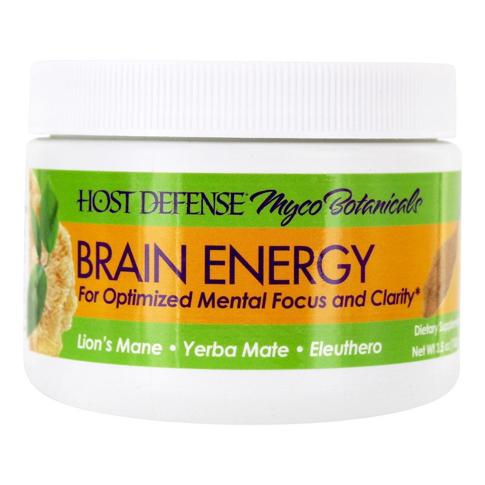 Host Defense - MycoBotanicals Brain Energy Support Powder - 3.5 oz.
