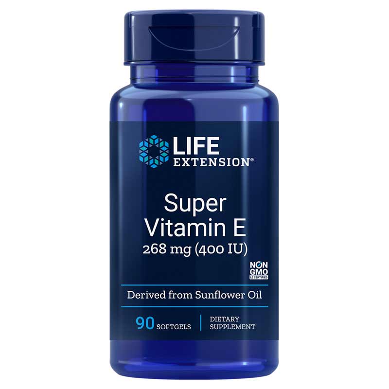 Life Extension Super Vitamin E 268 Mg (400 IU) 90 Softgels