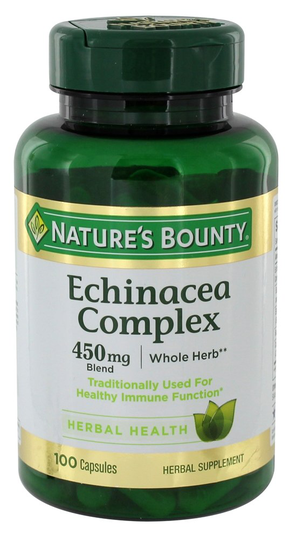 Nature's Bounty - Echinacea Complex 450 mg. - 100 Capsules
