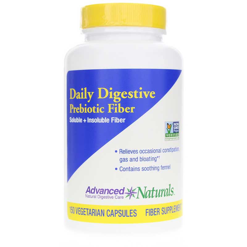 Advanced Naturals Daily Digestive Prebiotic Fiber 150 Veg Capsules