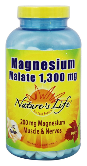 Nature's Life - Magnesium Malate 1300 mg. - 250 Tablets