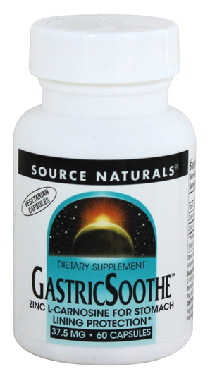Source Naturals - GastricSoothe with Zinc L-Carnosine Complex 37.5 mg. - 60 Vegetarian Capsules