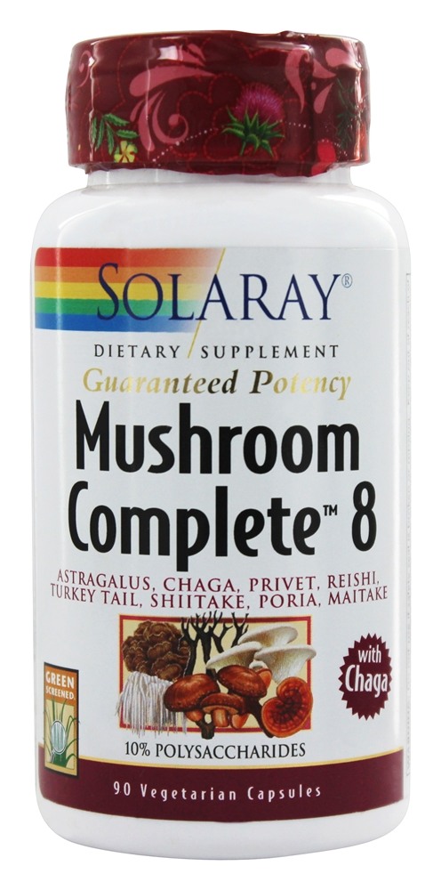Solaray - Mushroom Complete 8 - 90 Vegetarian Capsules