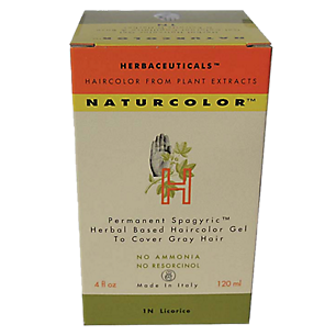 Natural Hair Color - Herbal Based & Permanent - 1N Licorice (4 Fluid Ounces)