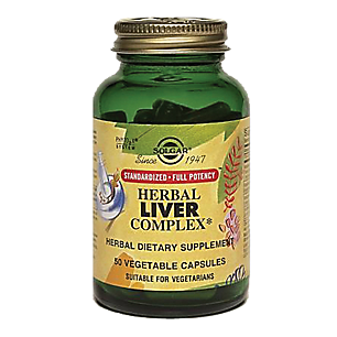 Herbal Liver Complex - Standardized Full Potency (50 Vegetarian Capsules)