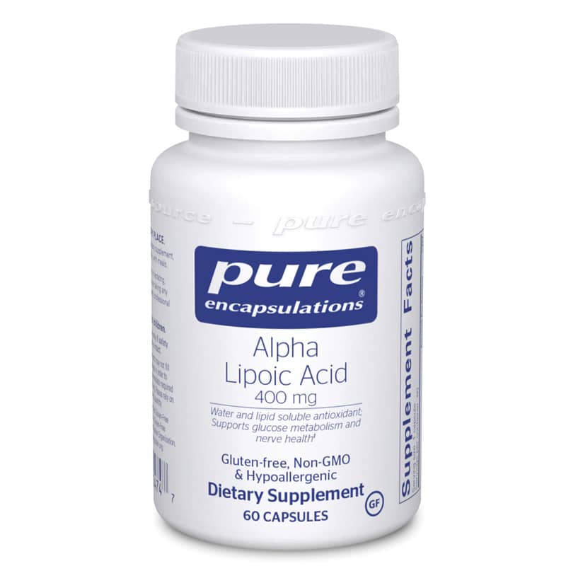 Pure Encapsulations Alpha Lipoic Acid 400 Mg 60 Capsules