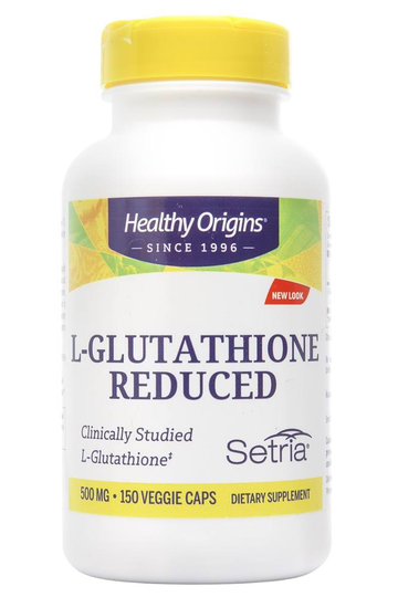 Healthy Origins - L-Glutathione Reduced 500 mg. - 150 Vegetarian Capsules