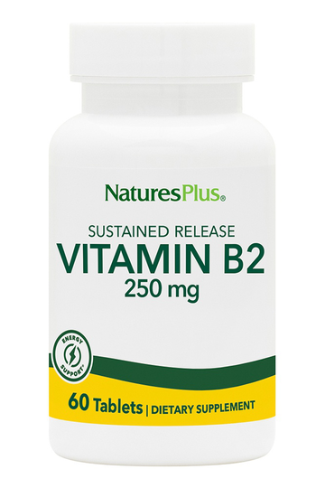 Natures Plus - Vitamin B2 Sustained Release 250 mg. - 60 Tablets