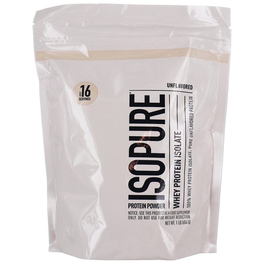 Nature's Best - Isopure Whey Protein Isolate Powder Unflavored - 1 lb.