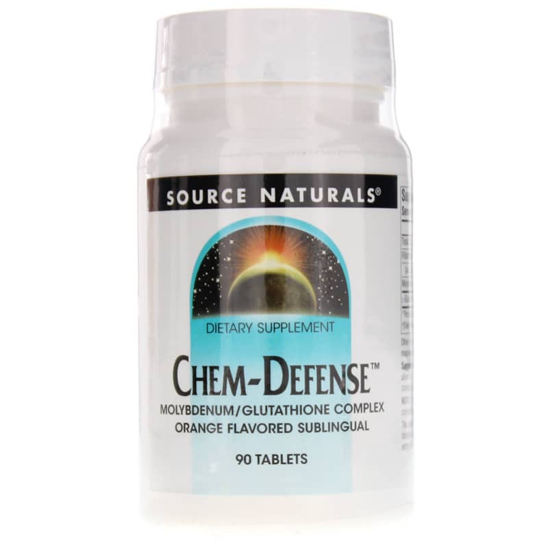 Source Naturals Chem-Defense Molybdenum/Glutathione Complex Orange 90 Tablets