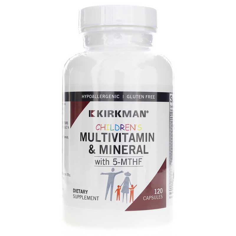 Kirkman Childrens Multi-Vitamin/Mineral with 5-Mthf 120 Capsules