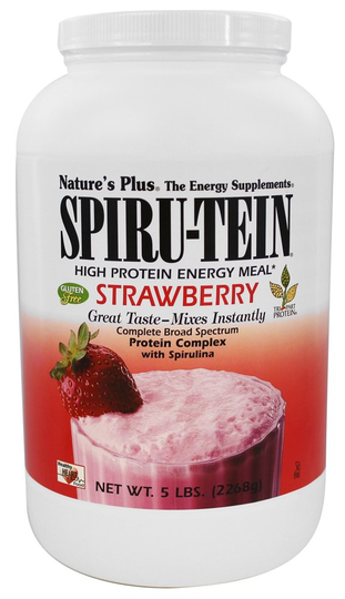 Natures Plus - Spiru-Tein High Protein Energy Meal Strawberry - 5 lbs.