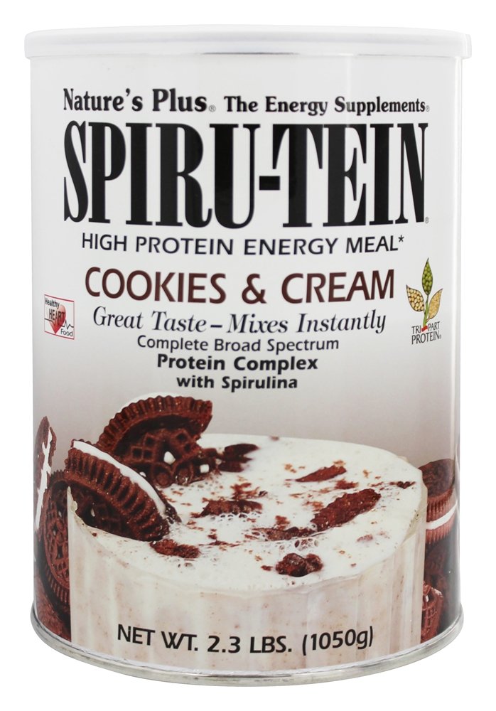 Natures Plus - Spiru-Tein High Protein Energy Meal Cookies & Cream - 2.3 lbs.