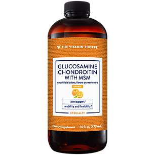 Liquid Glucosamine Chondroitin with MSM - Supports Joint Health, Mobility & Flexibility - Orange (16 Fluid Ounces)