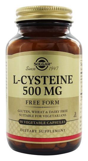 Solgar - L-Cysteine Free Form 500 mg. - 90 Vegetarian Capsules