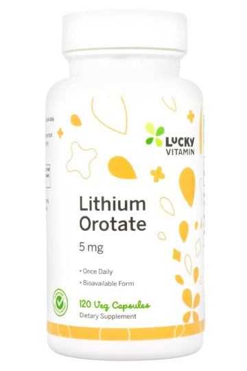 LuckyVitamin - Lithium Orotate 5 mg. - 120 Capsules