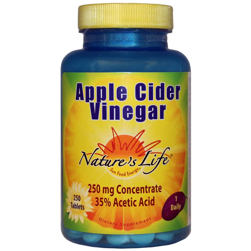 Natures Life Apple Cider Vinegar 250 Mg Tablets 250 Tablets