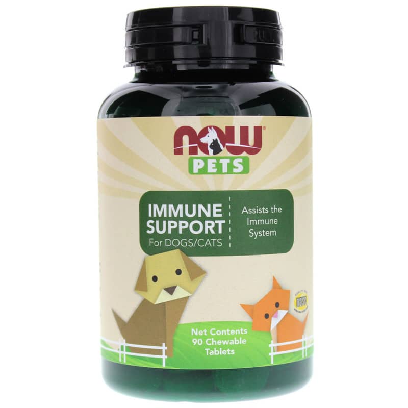 NOW Foods Immune Support for Dogs/Cats 90 Chewable Tablets