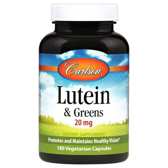 Carlson Labs Lutein & Greens 20 Mg 180 Veg Capsules