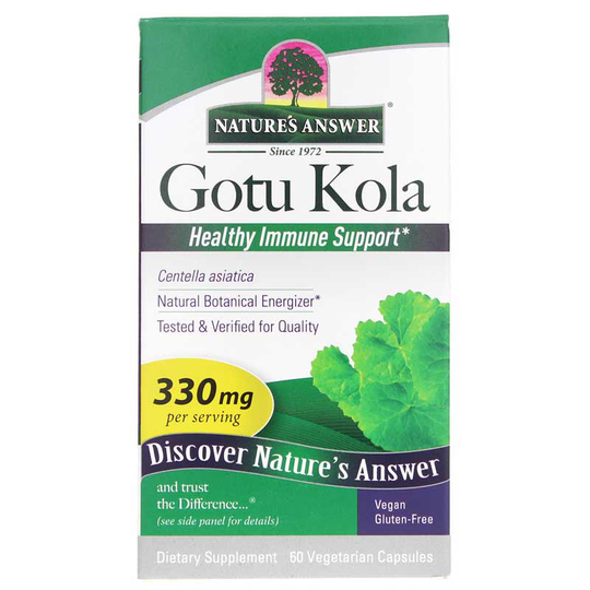 Natures Answer Gotu Kola Herb 60 Veg Capsules