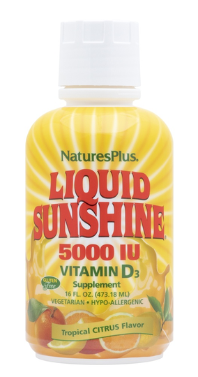 Natures Plus - Liquid Sunshine Vitamin D3 Tropical Citrus Flavor 5000 IU - 16 fl. oz.