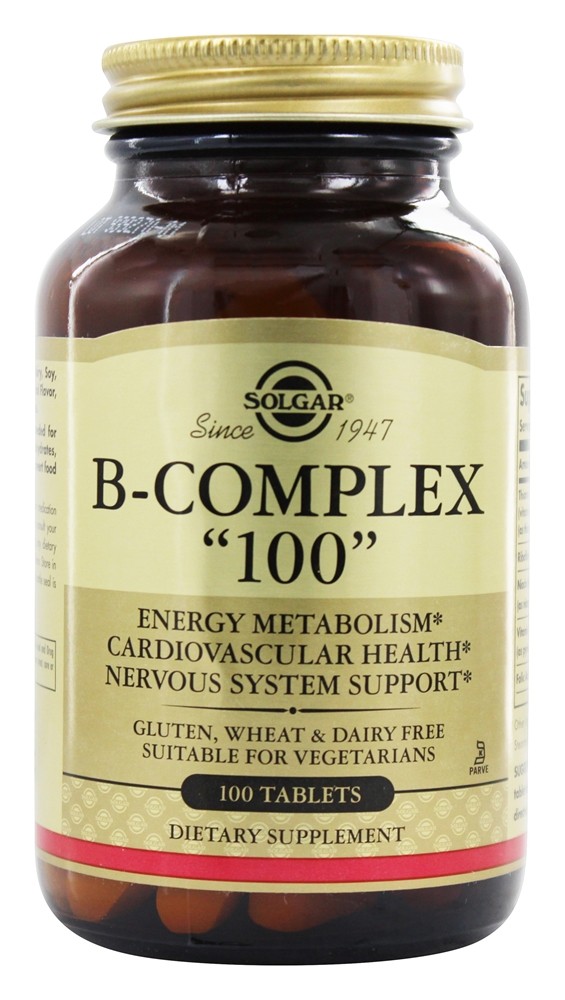 Solgar - B Complex 100 - 100 Tablets