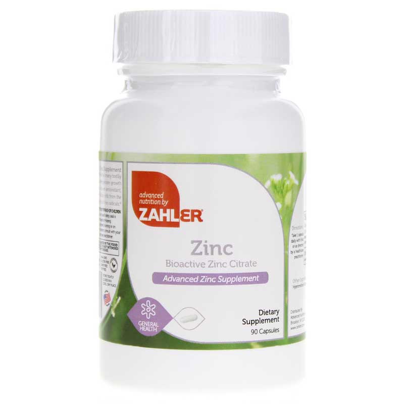 Zahler Zinc Citrate 50 Mg 90 Capsules