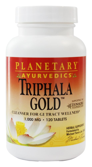 Planetary Herbals - Triphala Gold GI Cleanser 1000 mg. - 120 Tablets