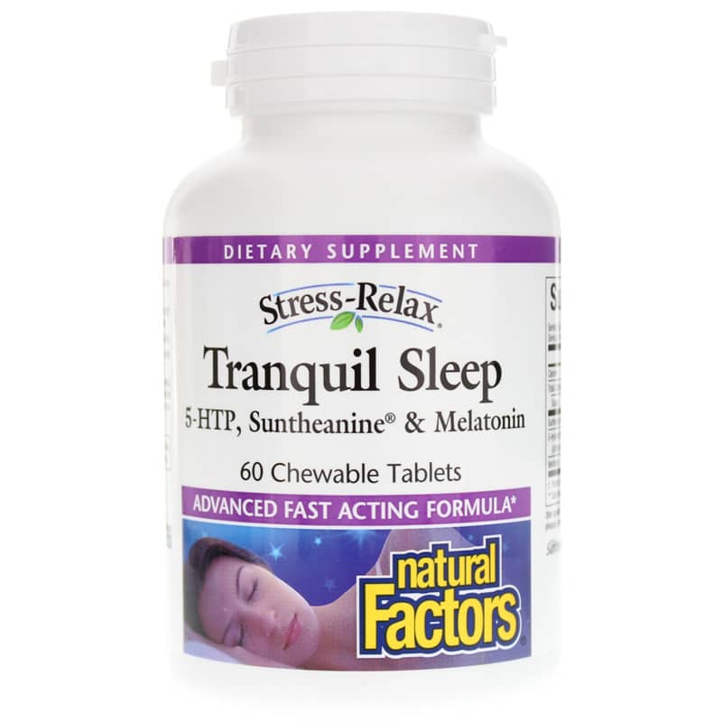 Natural Factors Stress-Relax Tranquil Sleep Chewable 60 Chewable Tablets