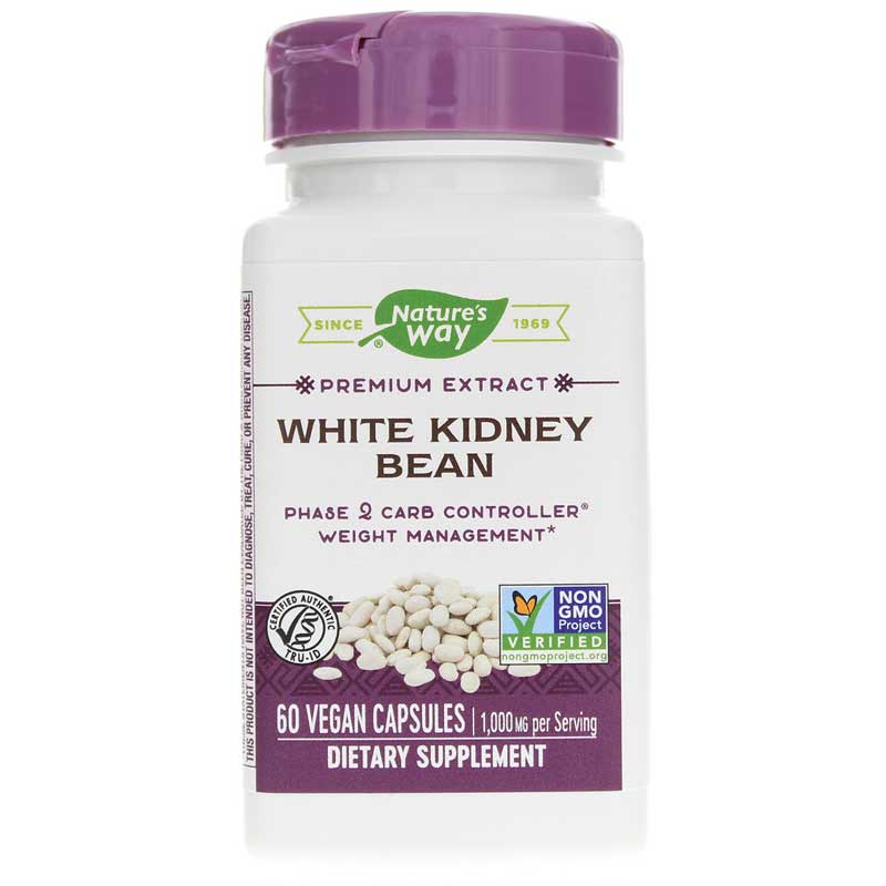 Natures Way White Kidney Bean Premium Extract 60 Vegan Capsules