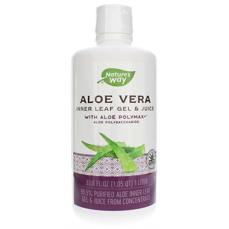 Natures Way Aloe Vera Inner Leaf Gel & Juice 33.8 Oz